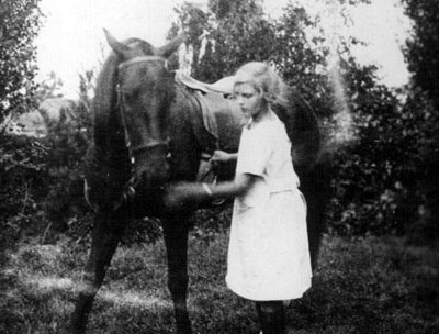 Martha Lafite Thompson and her horse, Annabelle